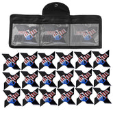 THROWFUN 9/18 Pack 9Cr17 Stainless steel- 3.85''(length) 0.1''(thick) , throwing knives set  Full-Tang Throwing Set, with Nylon Sheath for Competition and Recreation Multicolor Cross Darts-FB-YF206A